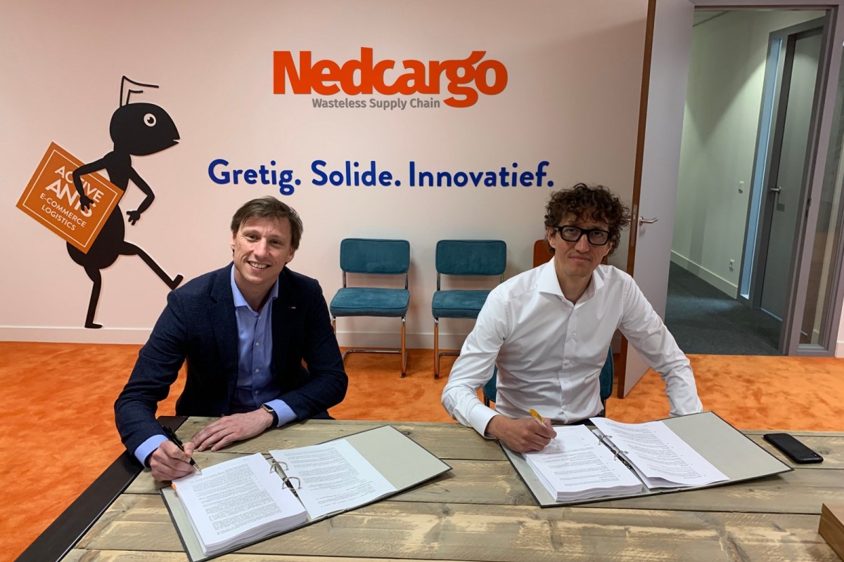 Jurgen Mook COO Nedcargo & Jeroen Dekker Managing Partner Active Ants